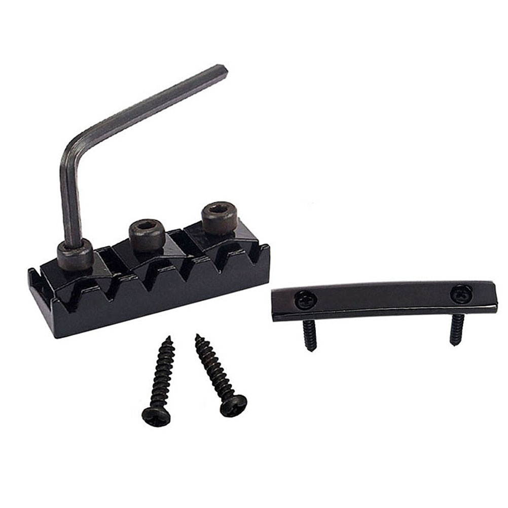 String Retainers Set Locking Nut String Tension Bar for Guitar Floyrose Bridge (Golden)