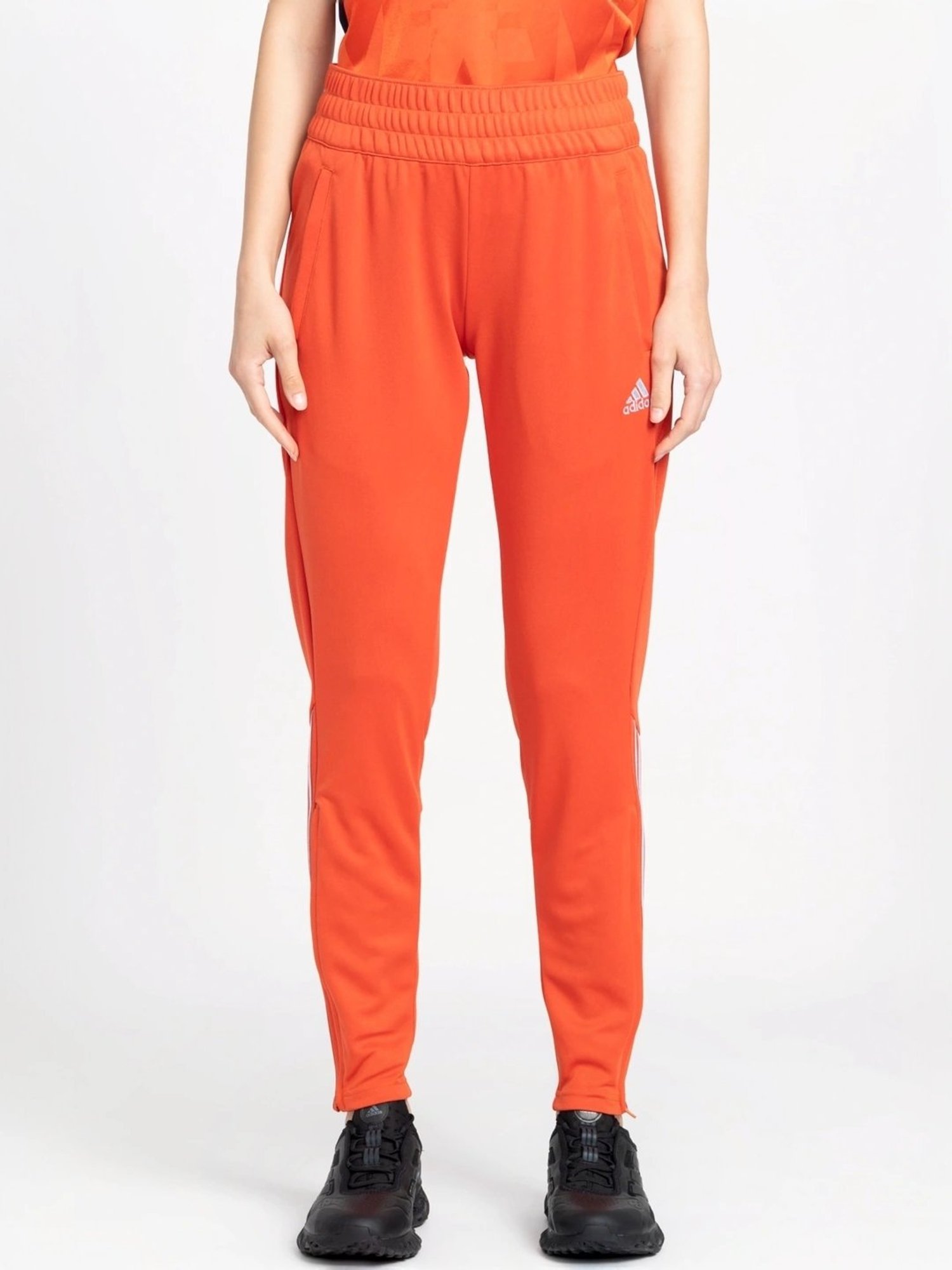 ADIDAS Red Striped Sports Track Pants