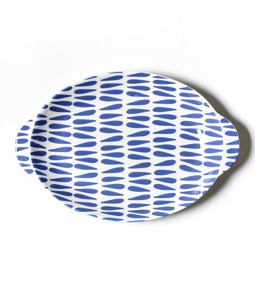 Coton Colors Wedgewood Drop Large Handled Oval Platter