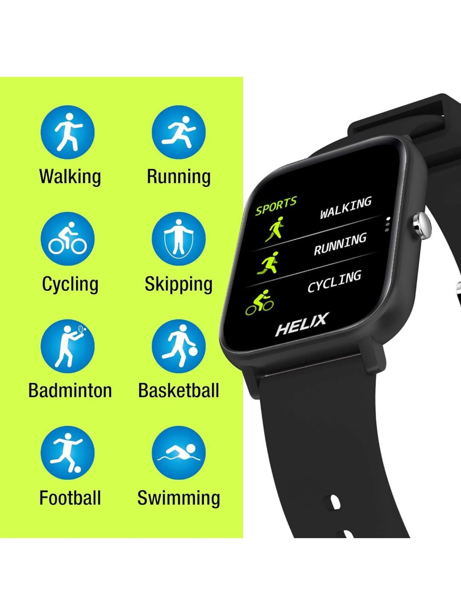 Helix TW0HXW101T Smartwatch (Black)