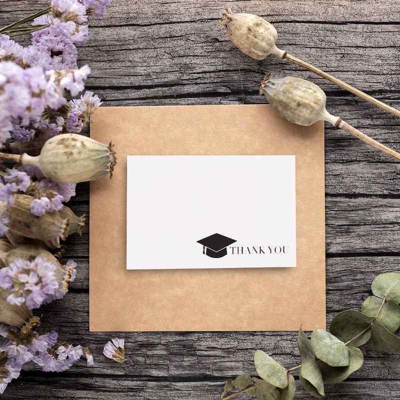 Sustainable Greetings 36 Pack Graduation Thank You Greeting Cards with White Envelopes Bulk Boxed Set, 4 x 6 in