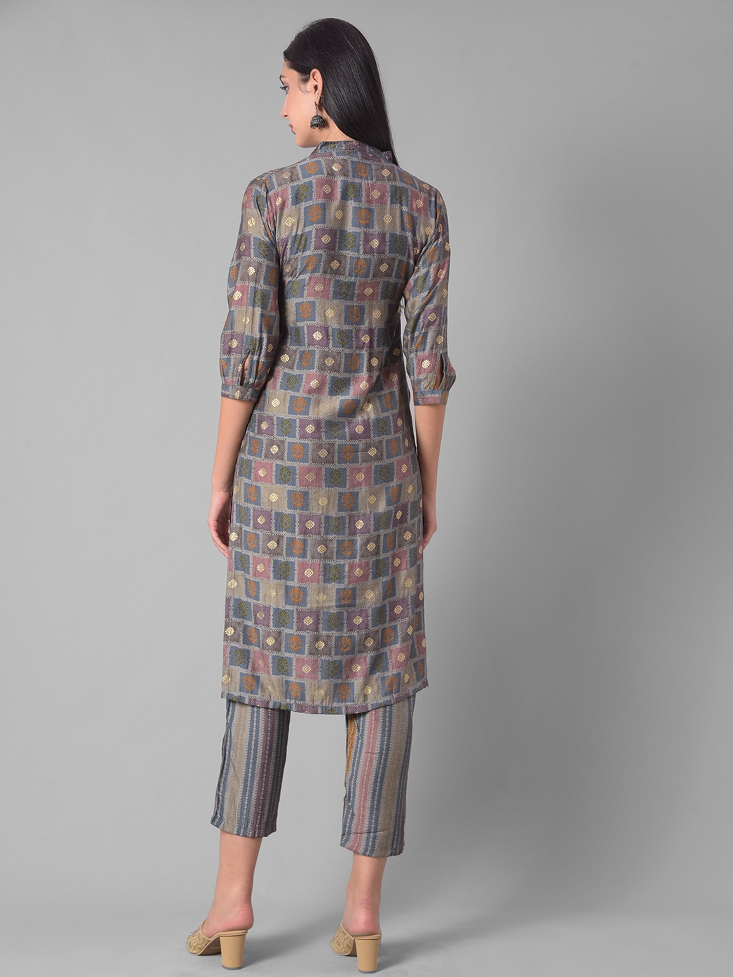 Dollar Missy Blue Embellished Kurta With Pants