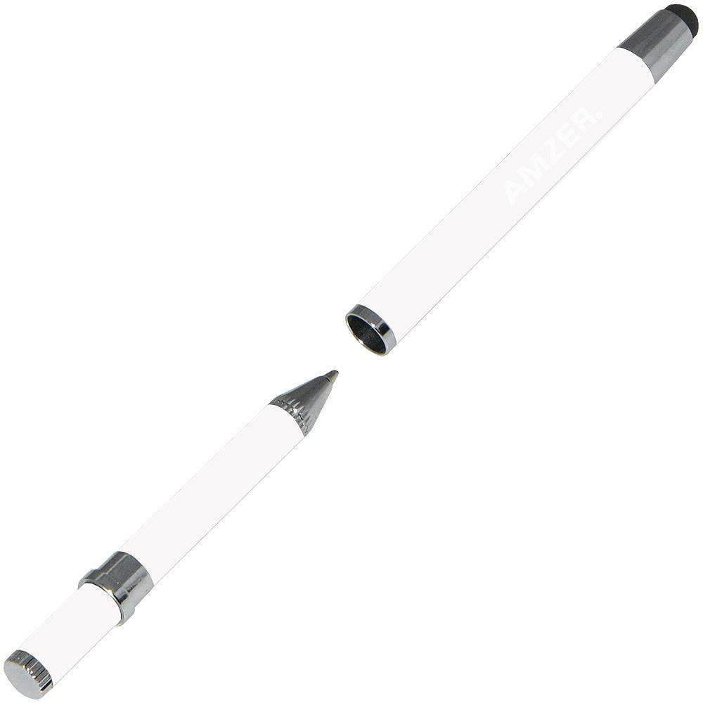 Amzer Petite Dual Styli Pen Touchscreen Stylus - White
