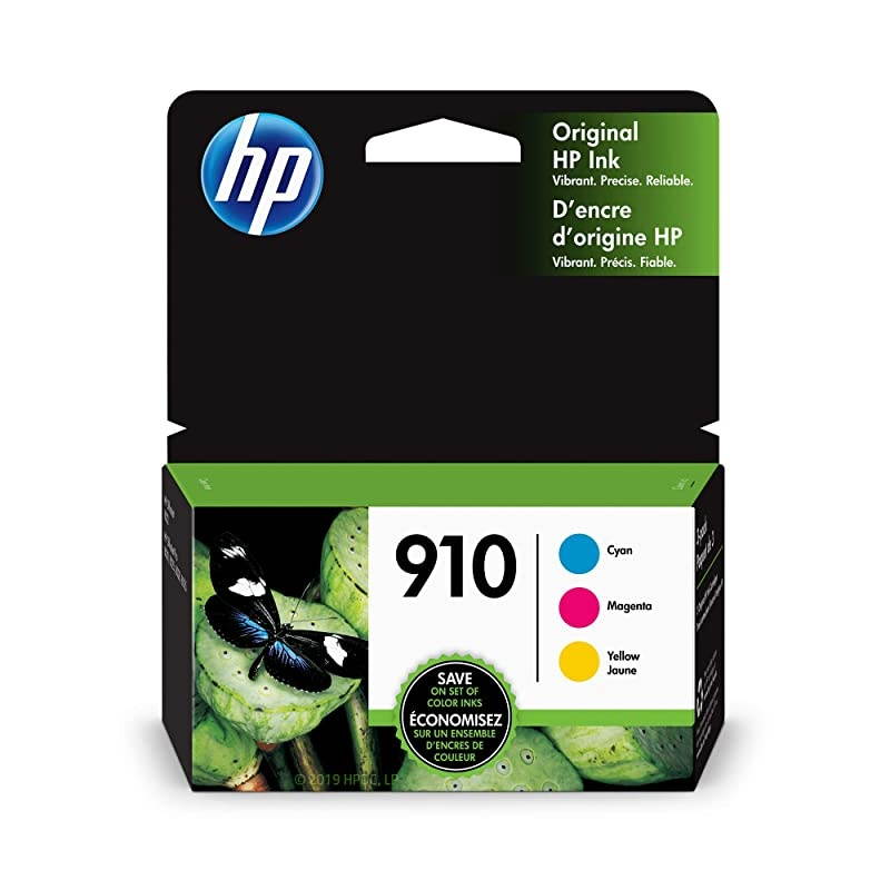 910 | 3 Ink Cartridges | Cyan Magenta Yellow | 3YL58AN 3YL59AN 3YL60AN