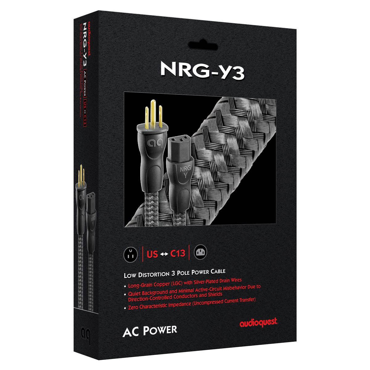 AudioQuest NRG-Z3 Low-Distortion 3-Pole AC Power Cable - 3.28' (1m)
