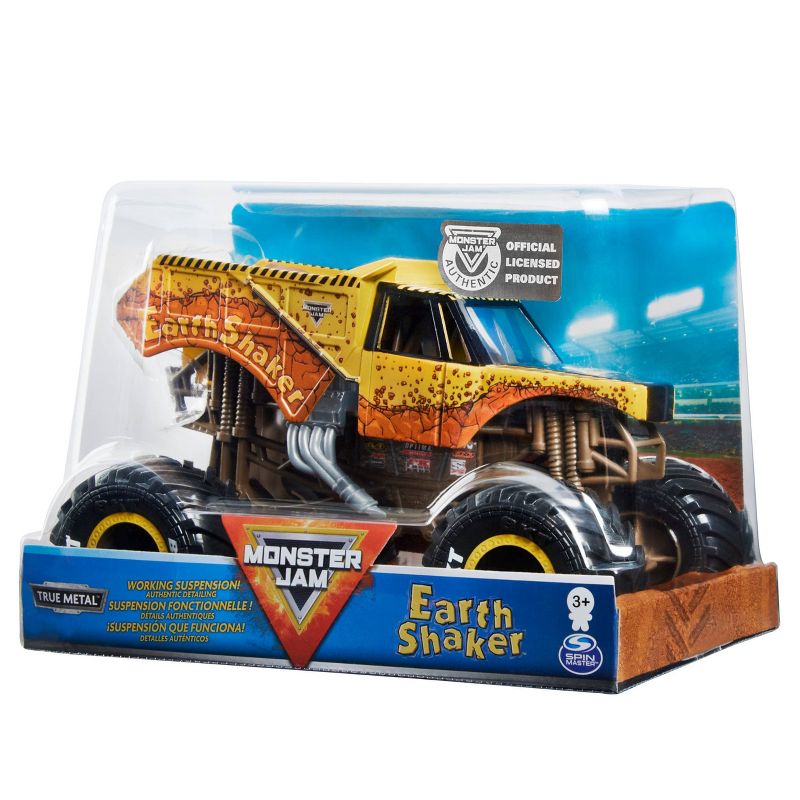 Monster Jam Official Earth Shaker Monster Truck Diecast Vehicle -1:24 Scale