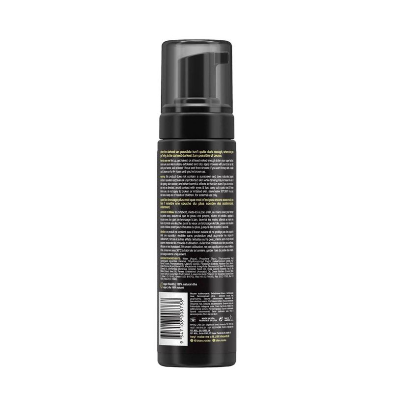 B.Tan Dark Dark Dark Brown Self Tan Mousse - 6.7oz