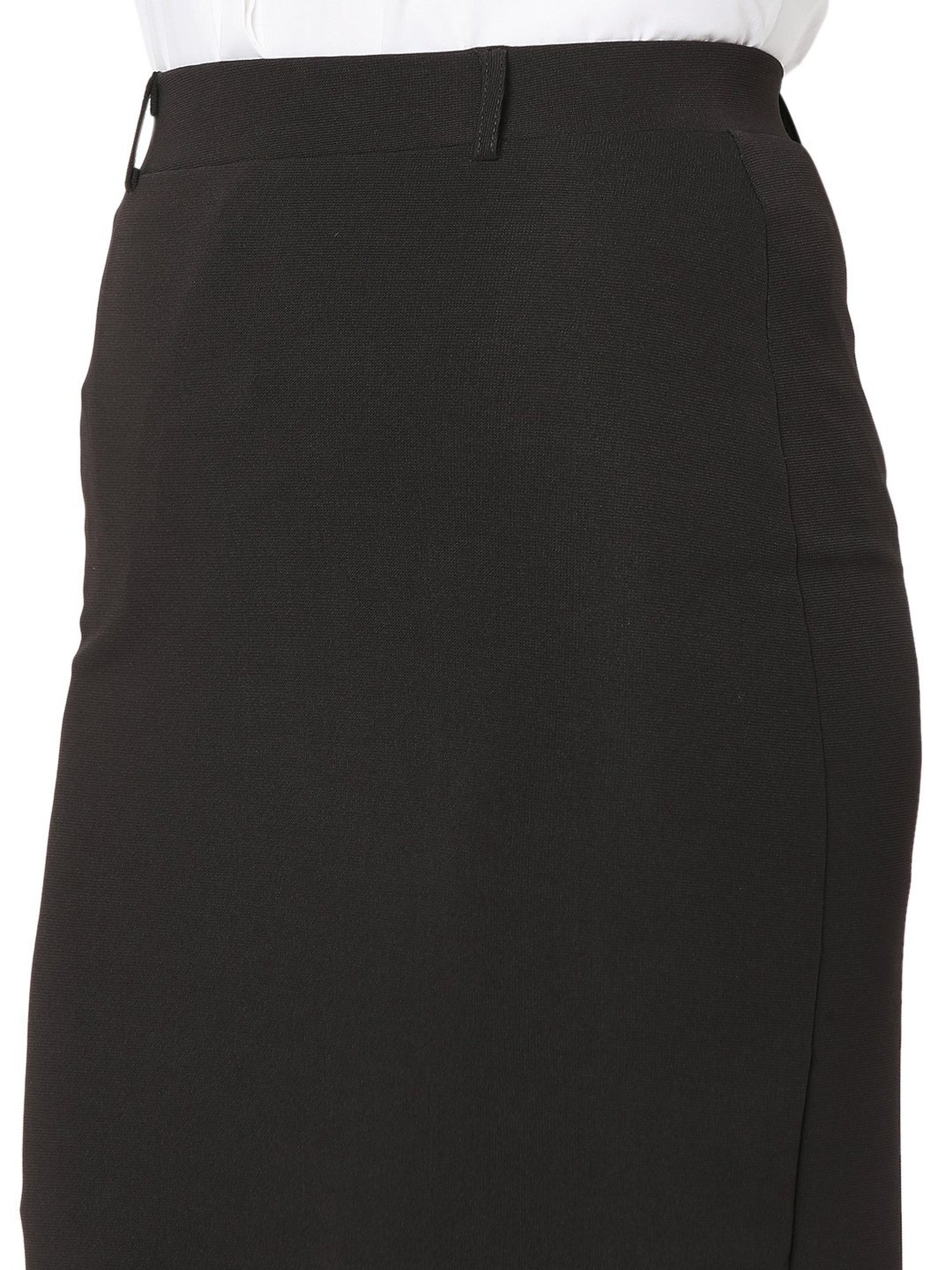Smarty Pants Black Cotton Above Knee Skirt