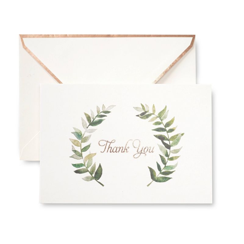 50ct 'Thank You' Cards with Wreath