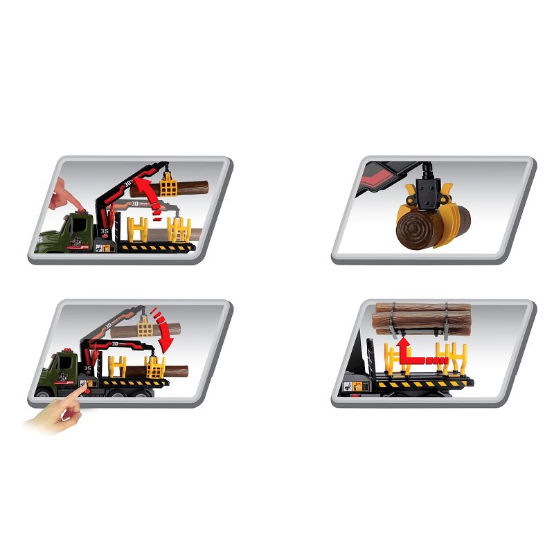 Dickie Toys Freightliner Forester Truck with Air Pump Feature 12"