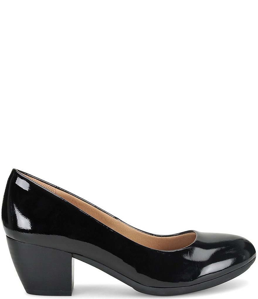 Comfortiva Amora Patent Leather Block Heel Pumps