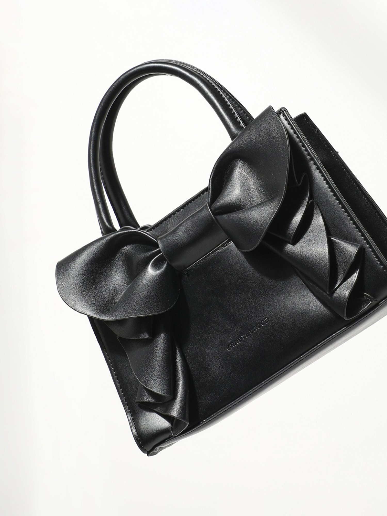 HauteSauce Black Medium Leather Mini Handbag