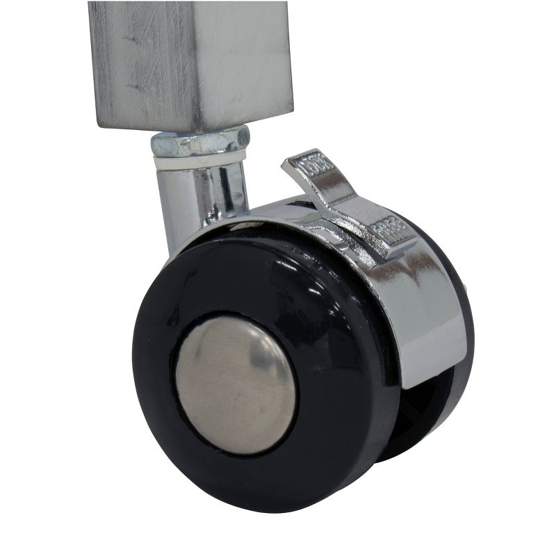 Emma and Oliver 72" x 12" x 12" Birchwood Bar Top Riser with Silver Legs