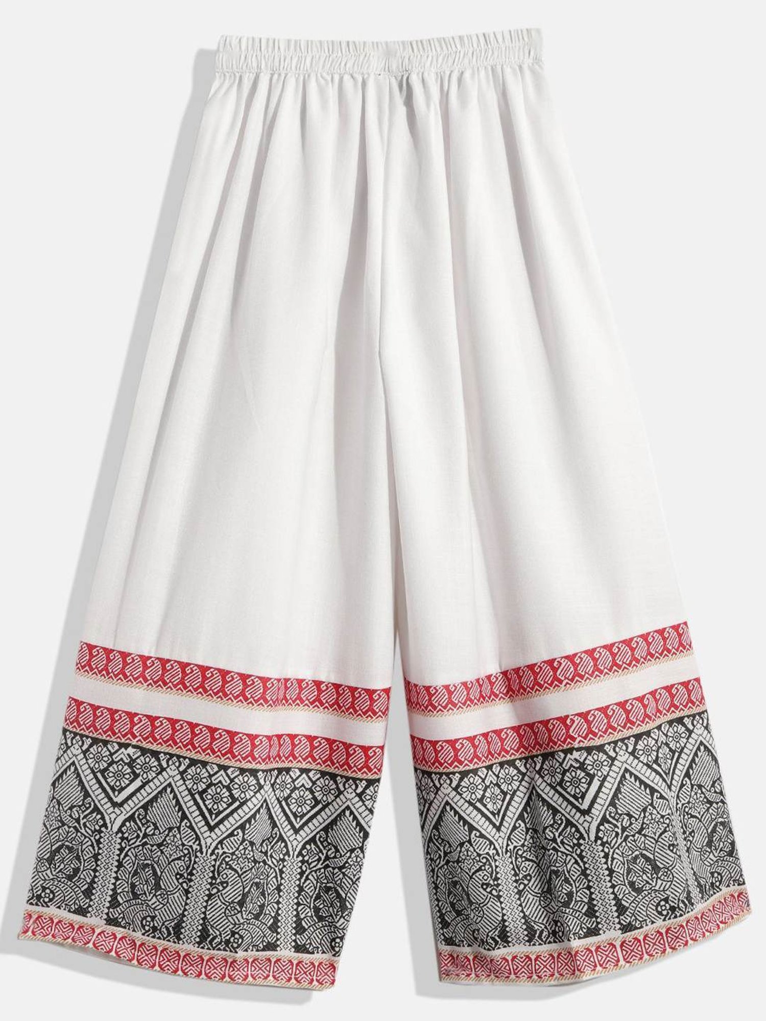 TWISHA Kids Grey & White Cotton Printed Top Set