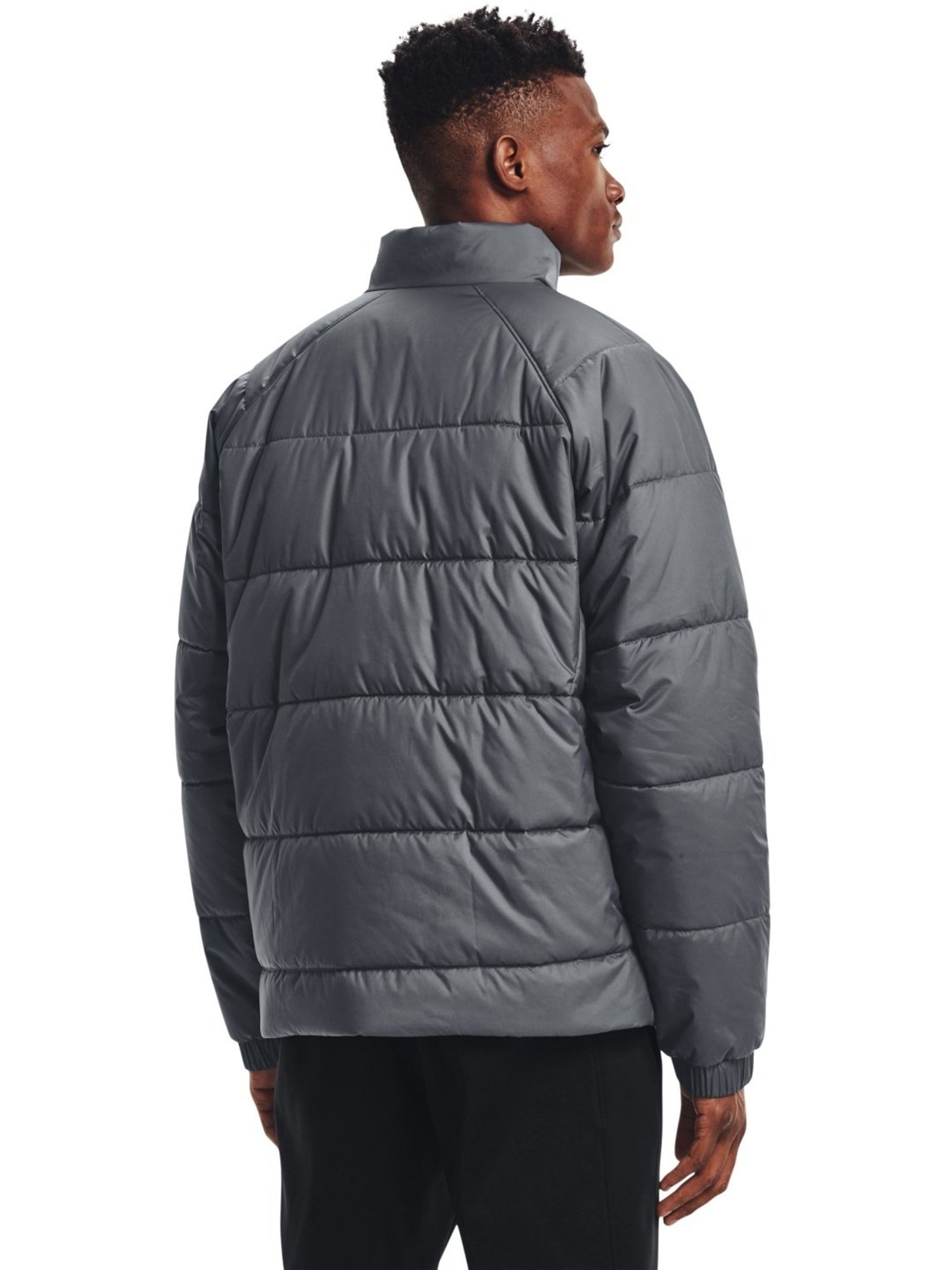 Under Armour Grey Regular Fit Quilted Sports Jacket