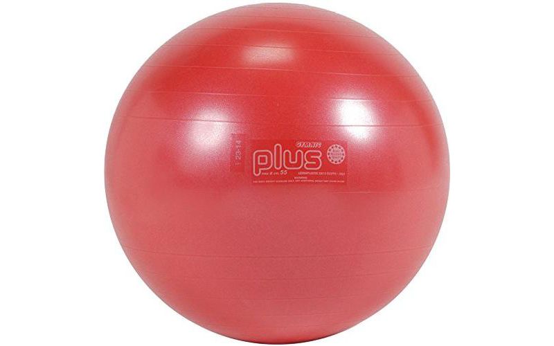 Gymnic Ball Plus 55 Fitness, Exercise and Therapy Ball - Red