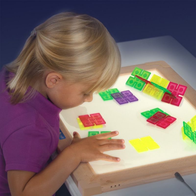 Guidecraft Ultra-slim LED Activity Tablet with Hardwood Beech Frame