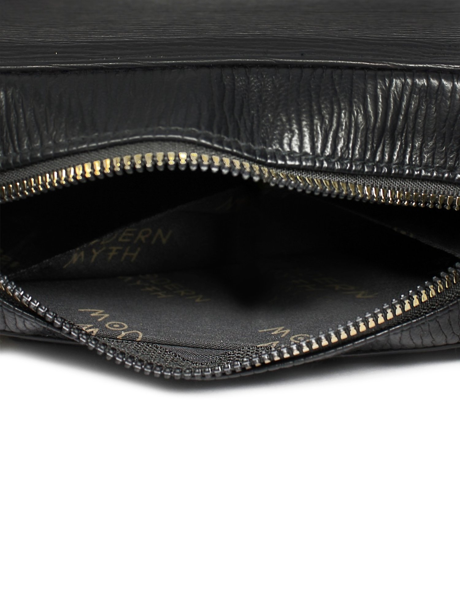 Modern Myth Black Textured Medium Handbag