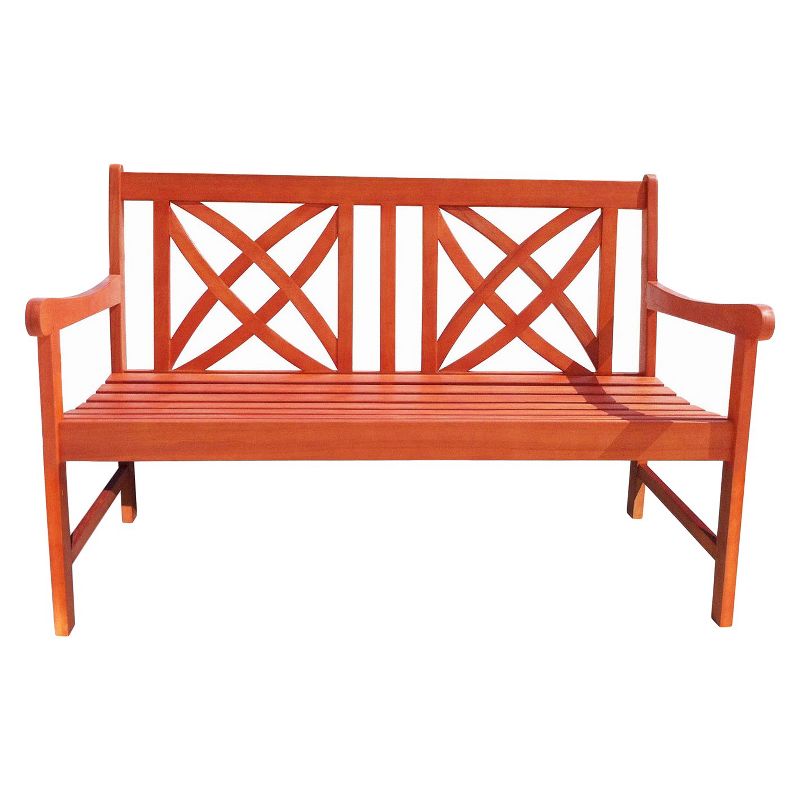 Vifah 4' Wood Garden Bench - Brown