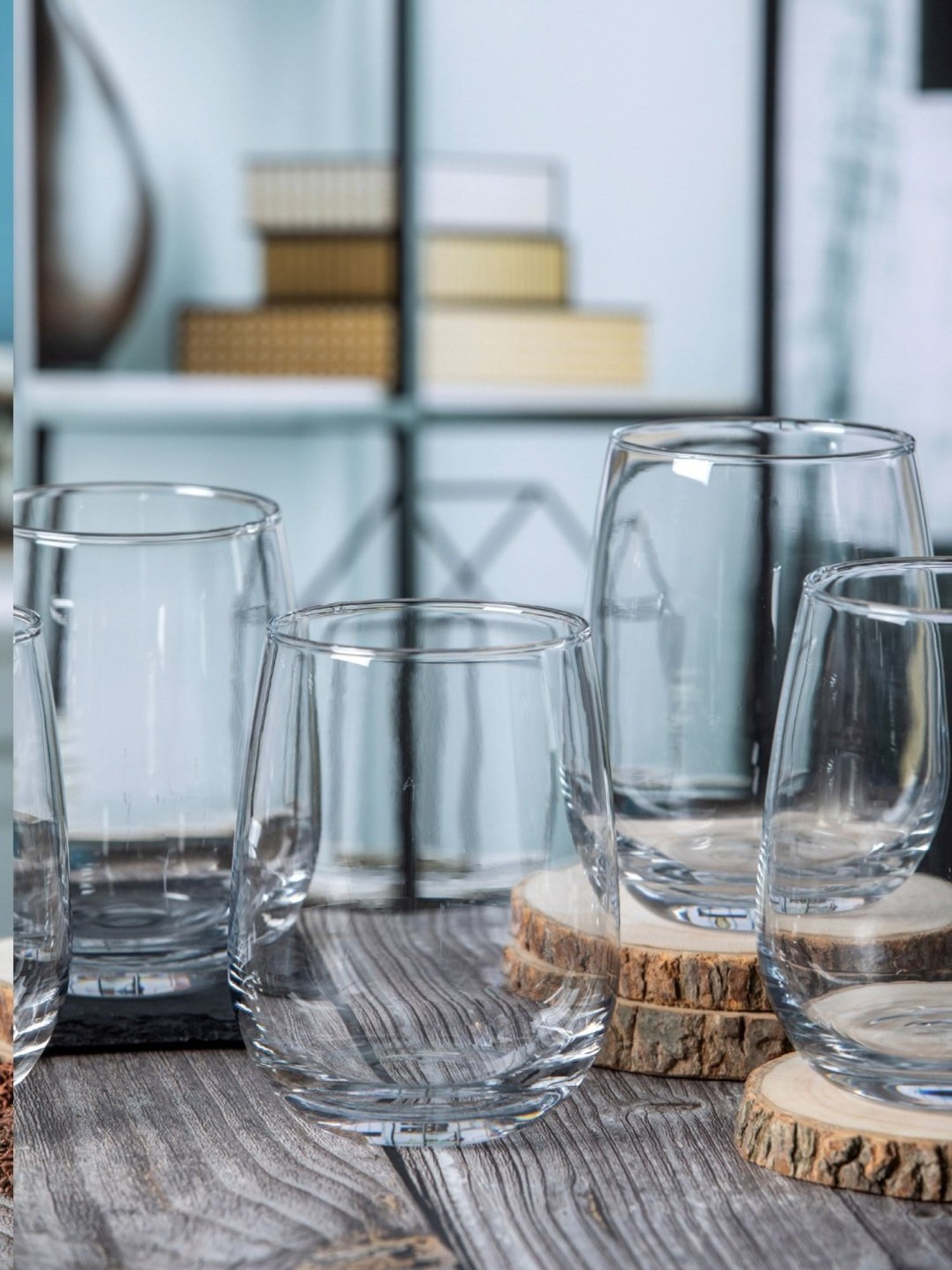 ROXX Transparent Glass Tumbler - Set of 6 (500ml)