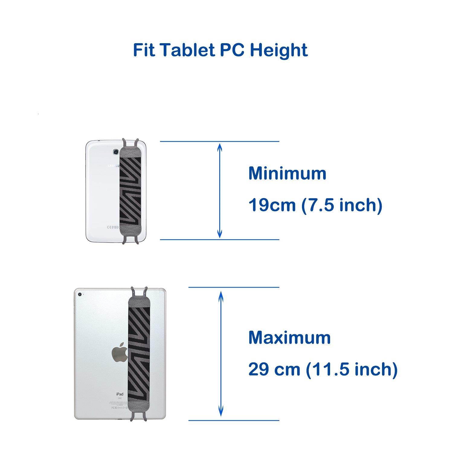 WANPOOL Universal Hand Strap Grip Holder for iPads and Tablets - iPad Pro(10.5"/11"), iPad, iPad Mini 4, iPad Air 2, Samsung Galaxy Tab & Note and More
