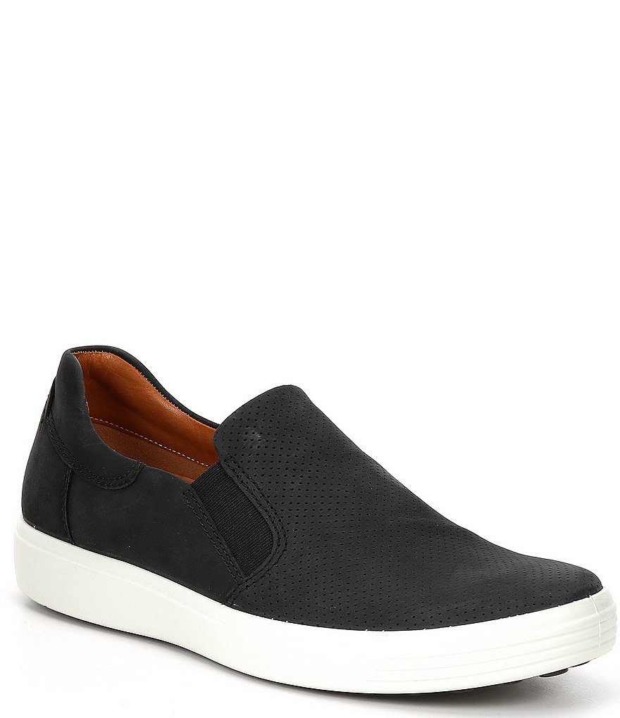ECCO Men's Soft 7 Perforated Slip-On Sneakers