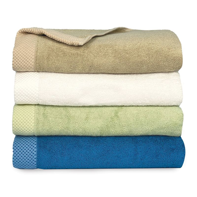 3pc Eco Melange Rayon from Bamboo Cotton Bath Towel Set Charcoal - BedVoyage