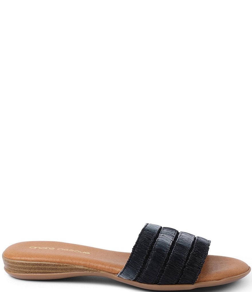 Andre Assous Natalia Featherweights&trade; Raffia Slide Sandals