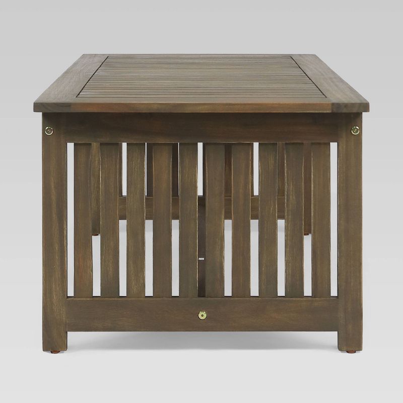 Casa Acacia Wood Coffee Table - Gray - Christopher Knight Home