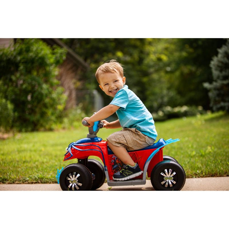 Spider-Man 6V Quad Powered Ride-On - Red