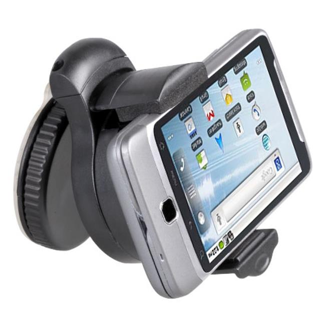 3-in-1 Car Mount Windshield Dash AC Airvent Holder Dock Window Dashboard Swivel Cradle Suction Black L9G for iPhone 5 5C 5S SE