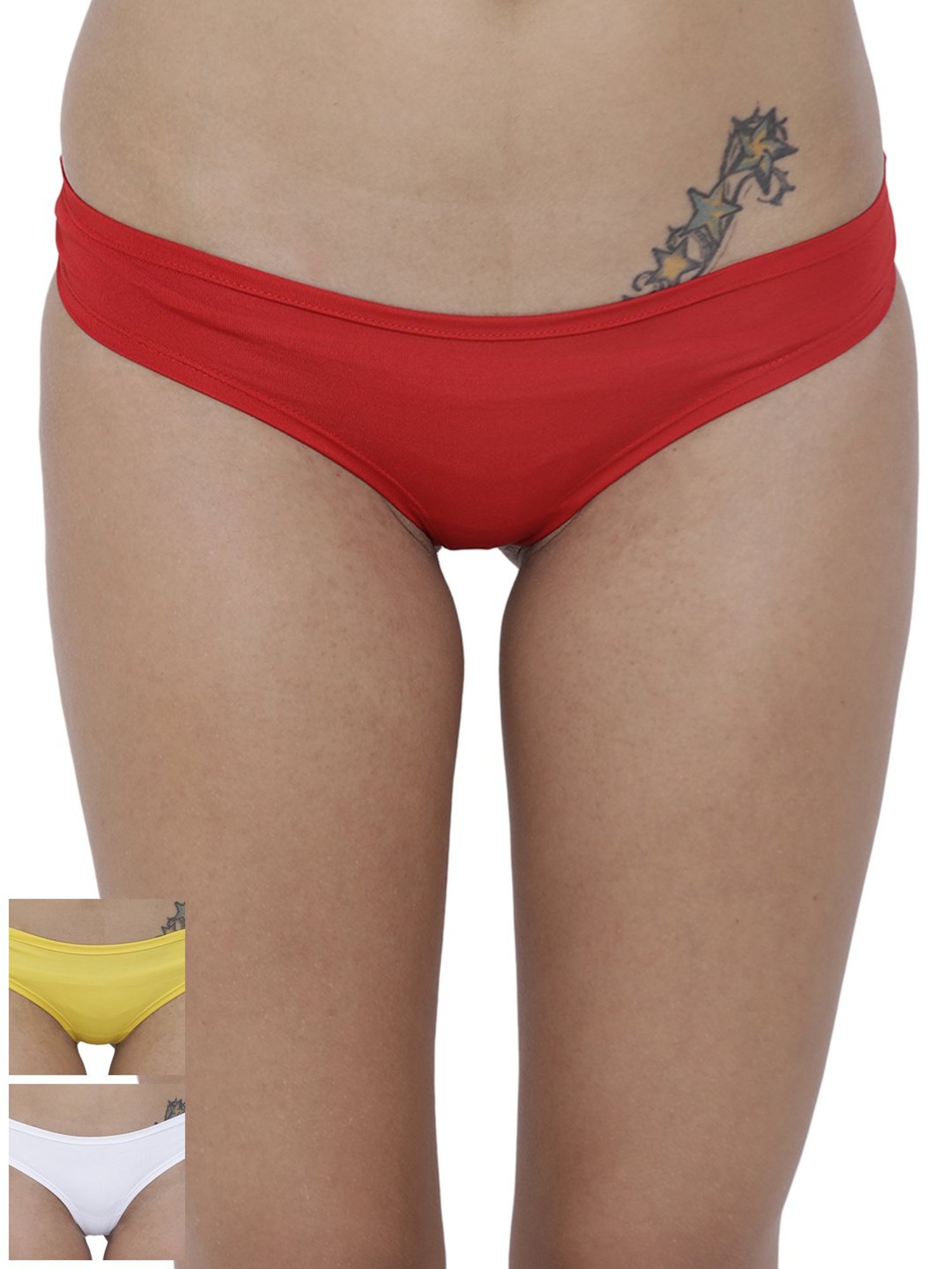 BASIICS by La Intimo Multicolor Bikini Panty ( Pack Of 3 )