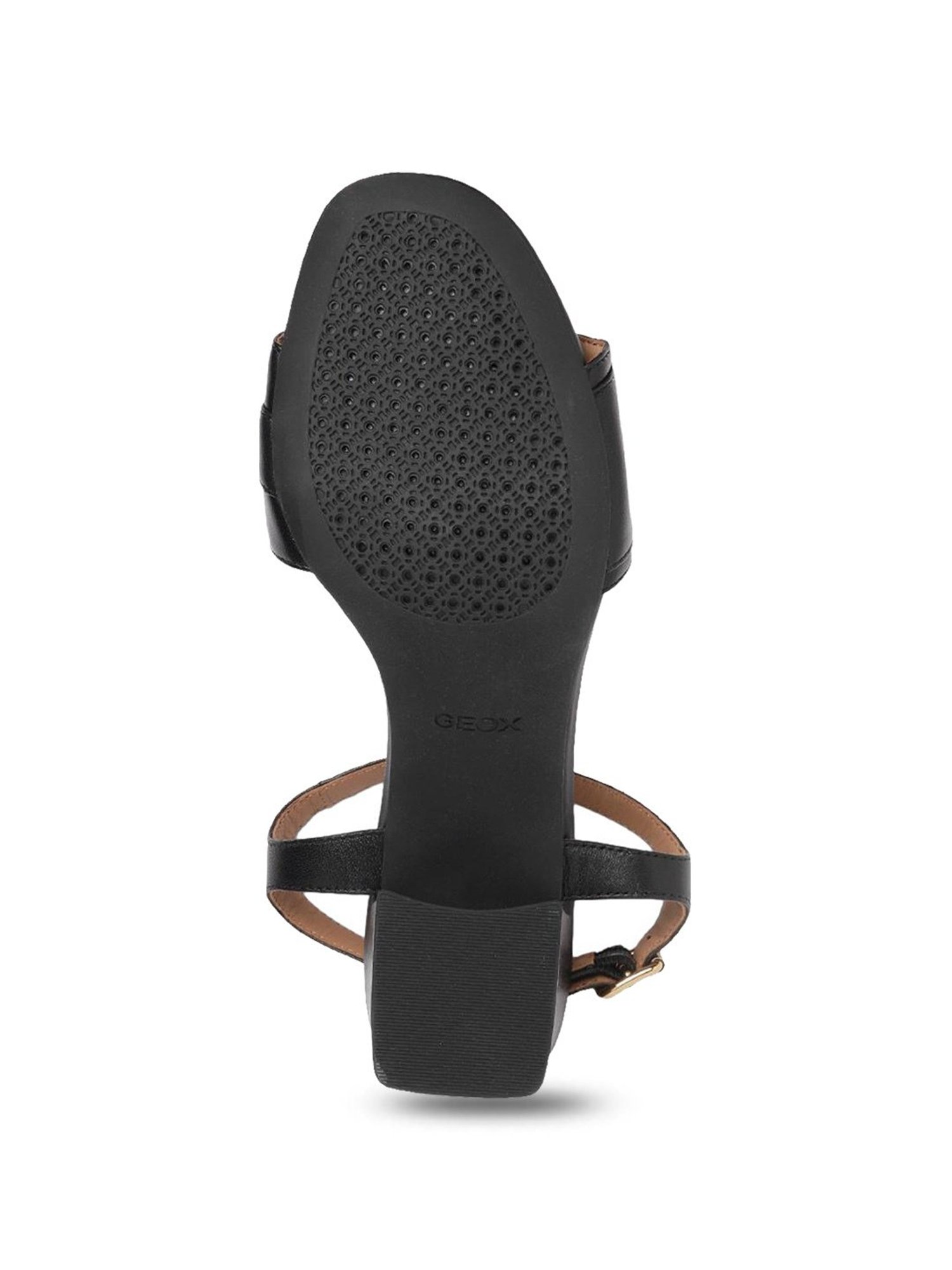 Geox Women's Eraklia 50 Black Ankle Strap Sandals