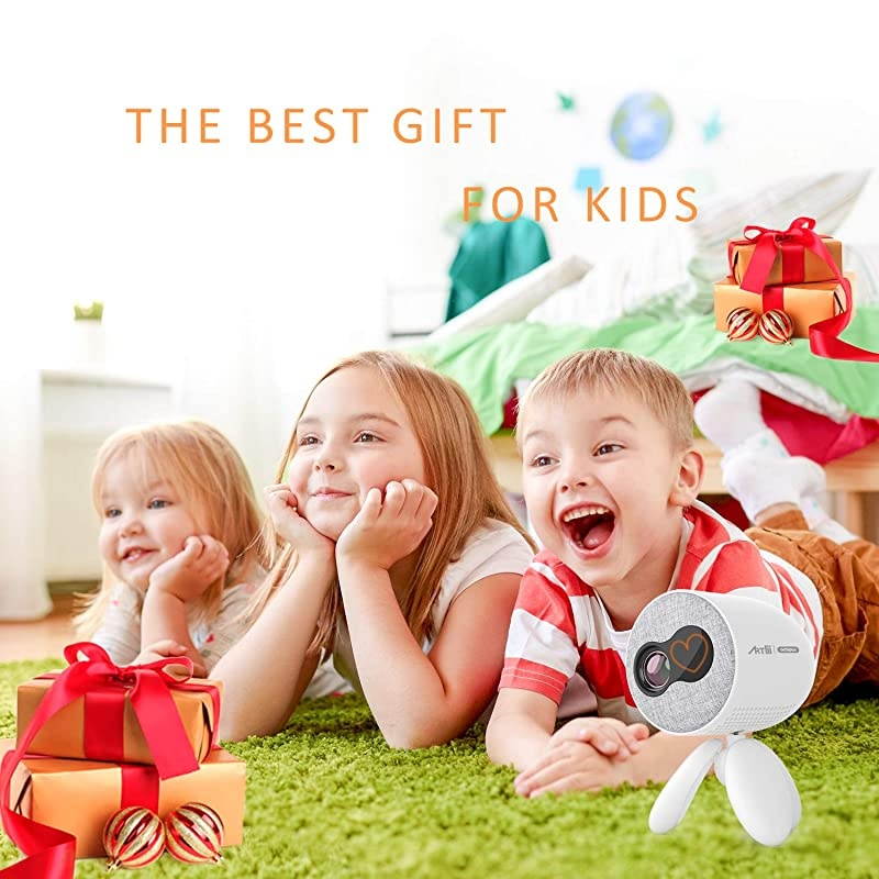 Mini Projector  Octopus Portable Movie ProjectorLED Video Pocket Projector Compatible with HDMI Laptop Video Games Stereo Speaker 360 Rotation Sleep Timer Zooming Function