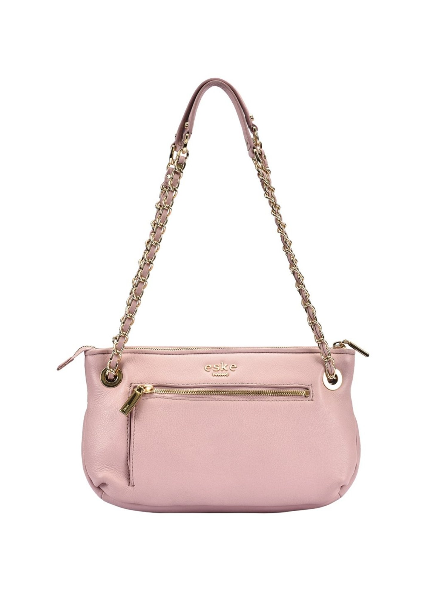 Eske Nabilo Pink Embellished Medium Shoulder Handbag