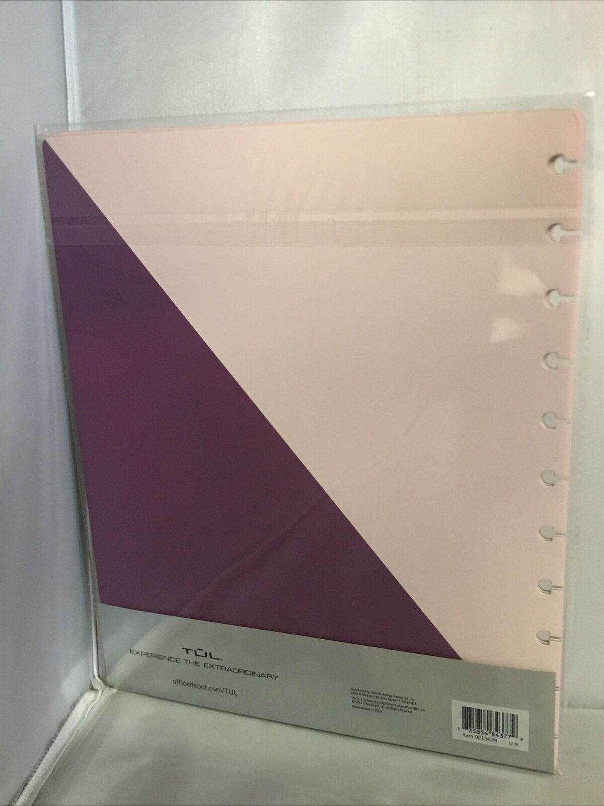 Phyxin Expanding File Folder Office Organizer Document Accordion Folder clipboard Letter Size A4 with 5 Pockets Plastic Set of 2, Purple Fuchsia