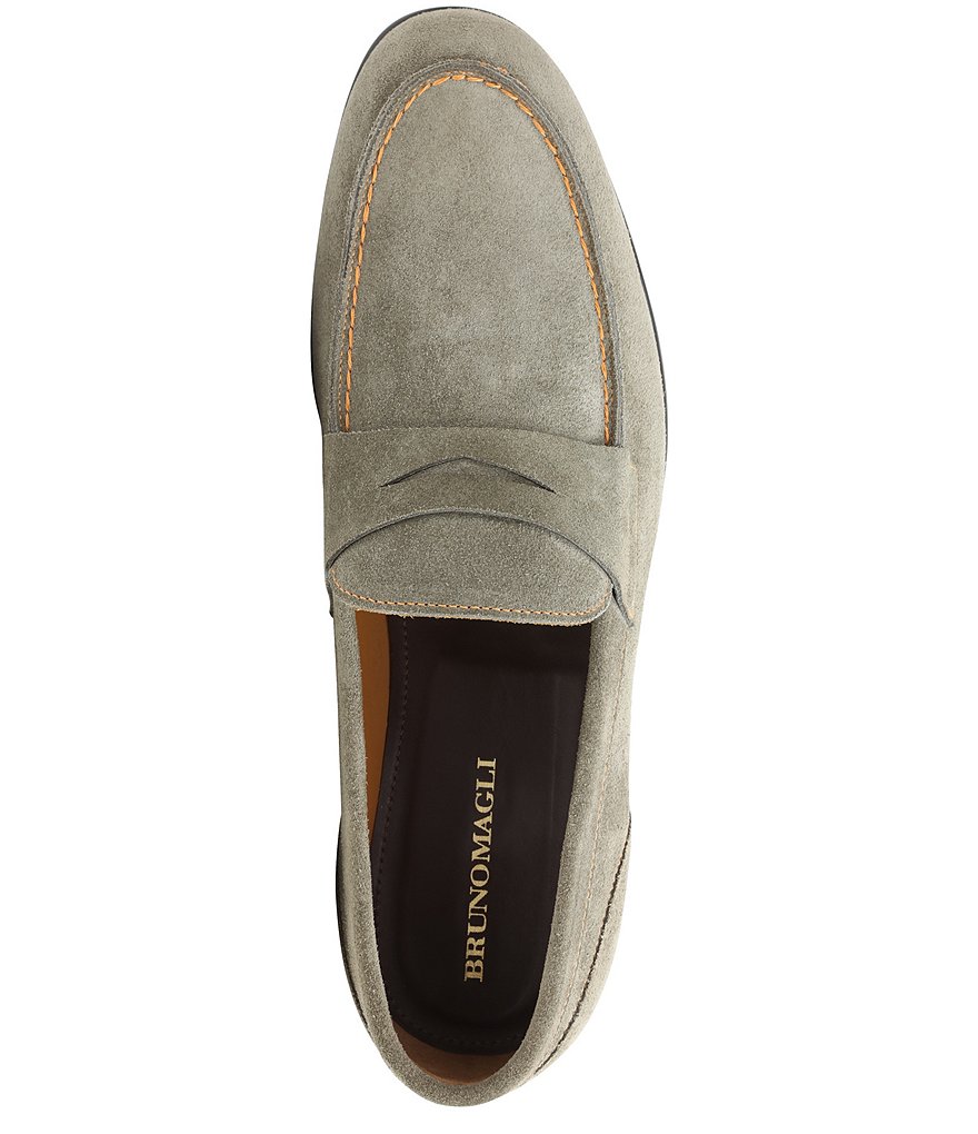 Bruno Magli Men's Silas Suede Penny Loafers