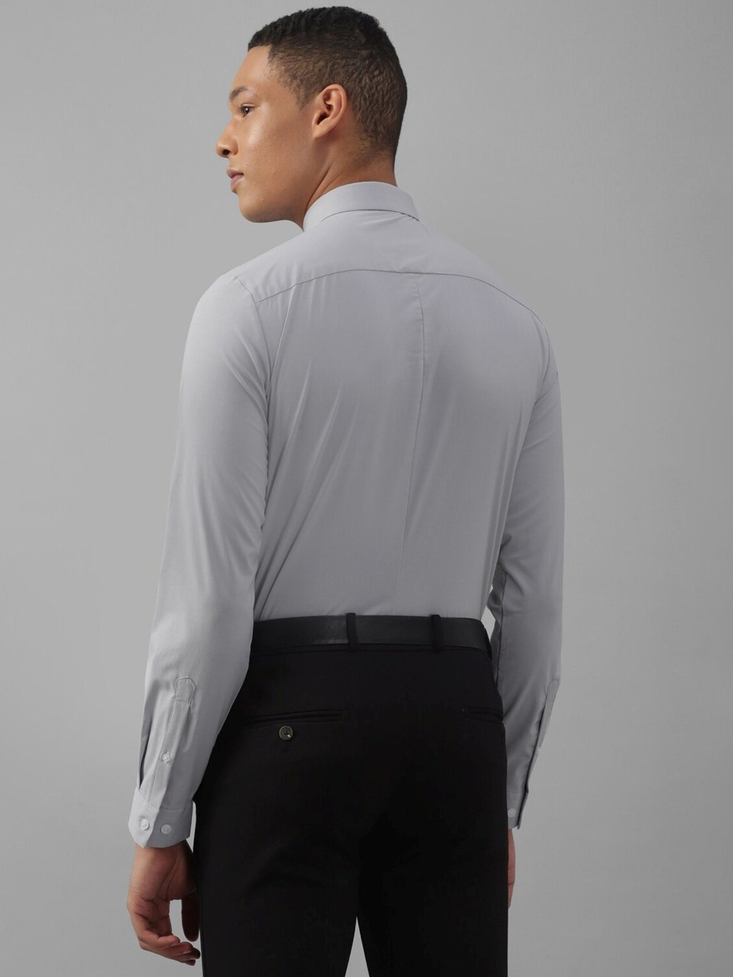 Arrow Sport Dark Green Cotton Slim Fit Shirt