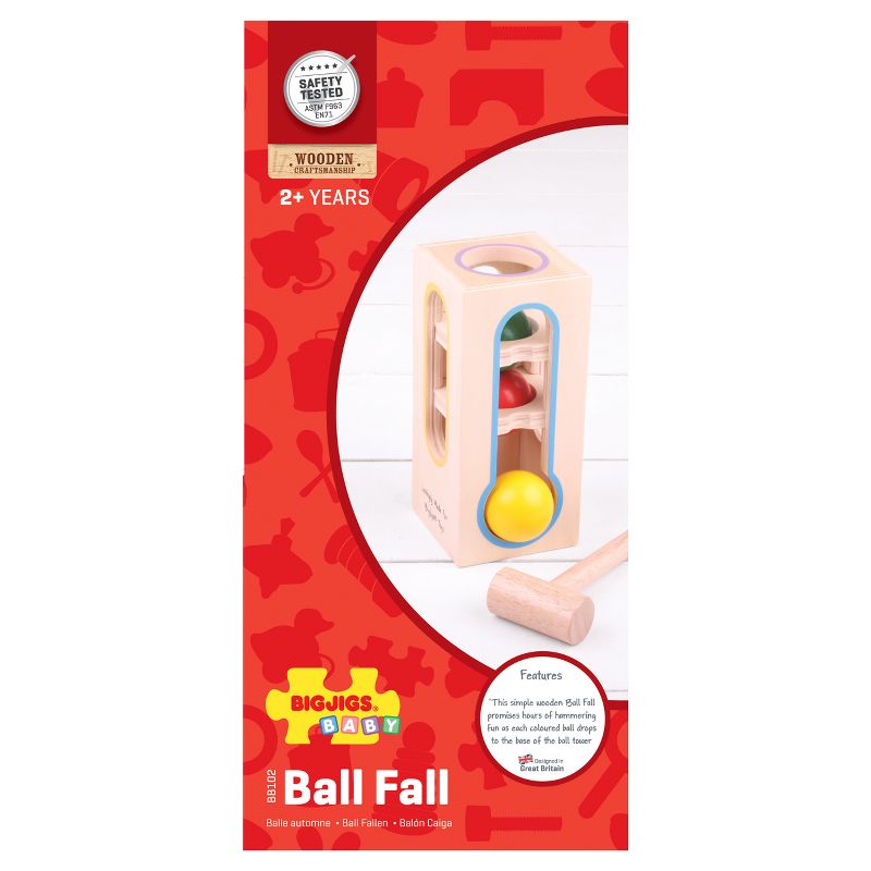 Bigjigs Toys Ball Fall Wooden Developmental Toy