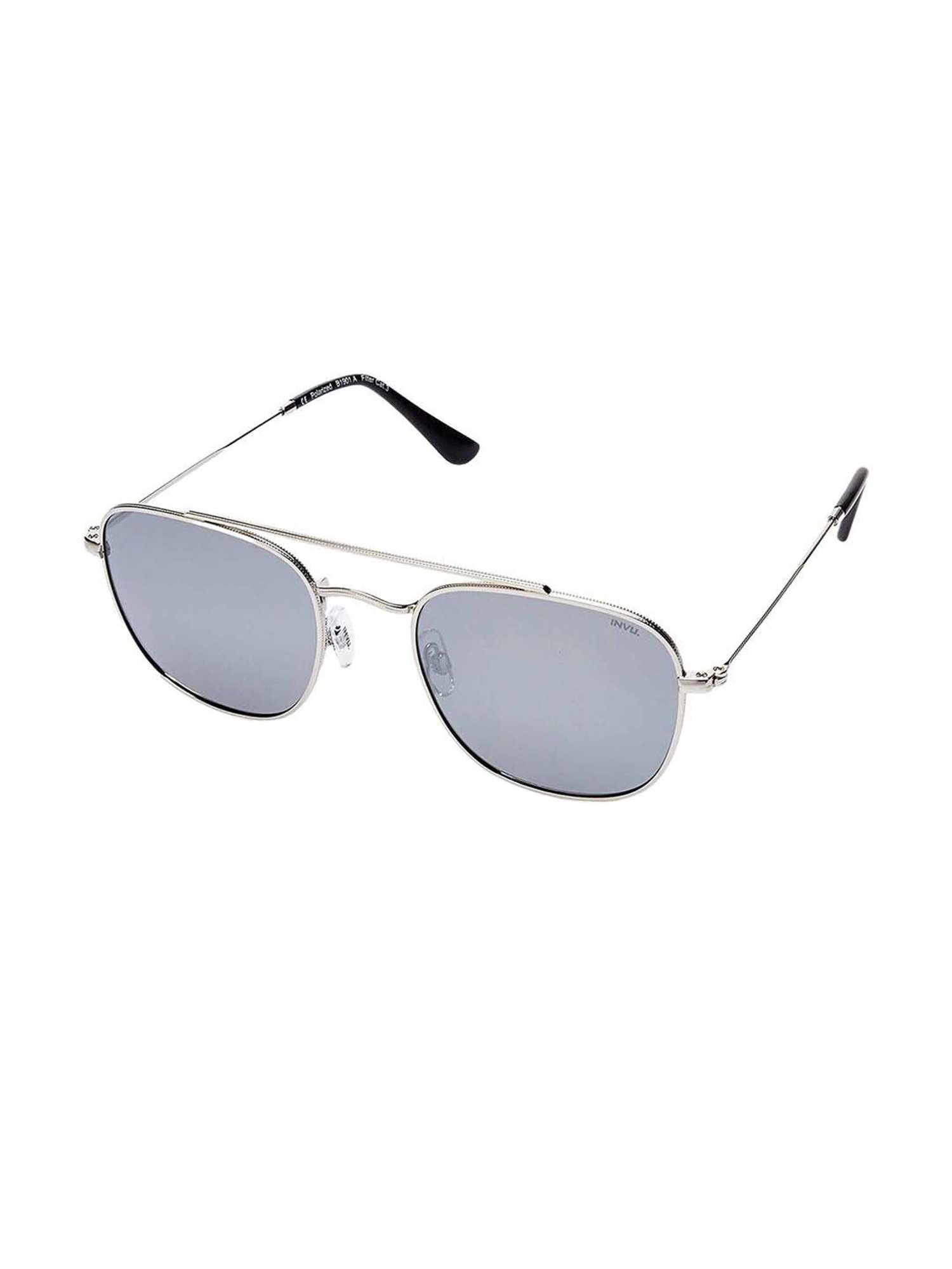 INVU Grey Aviator UV Protection Sunglasses for Men
