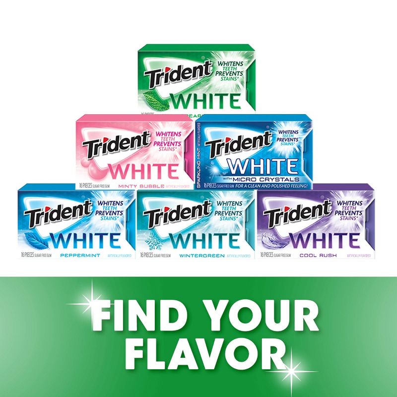 Trident White Spearmint Sugar-Free Gum - 48ct