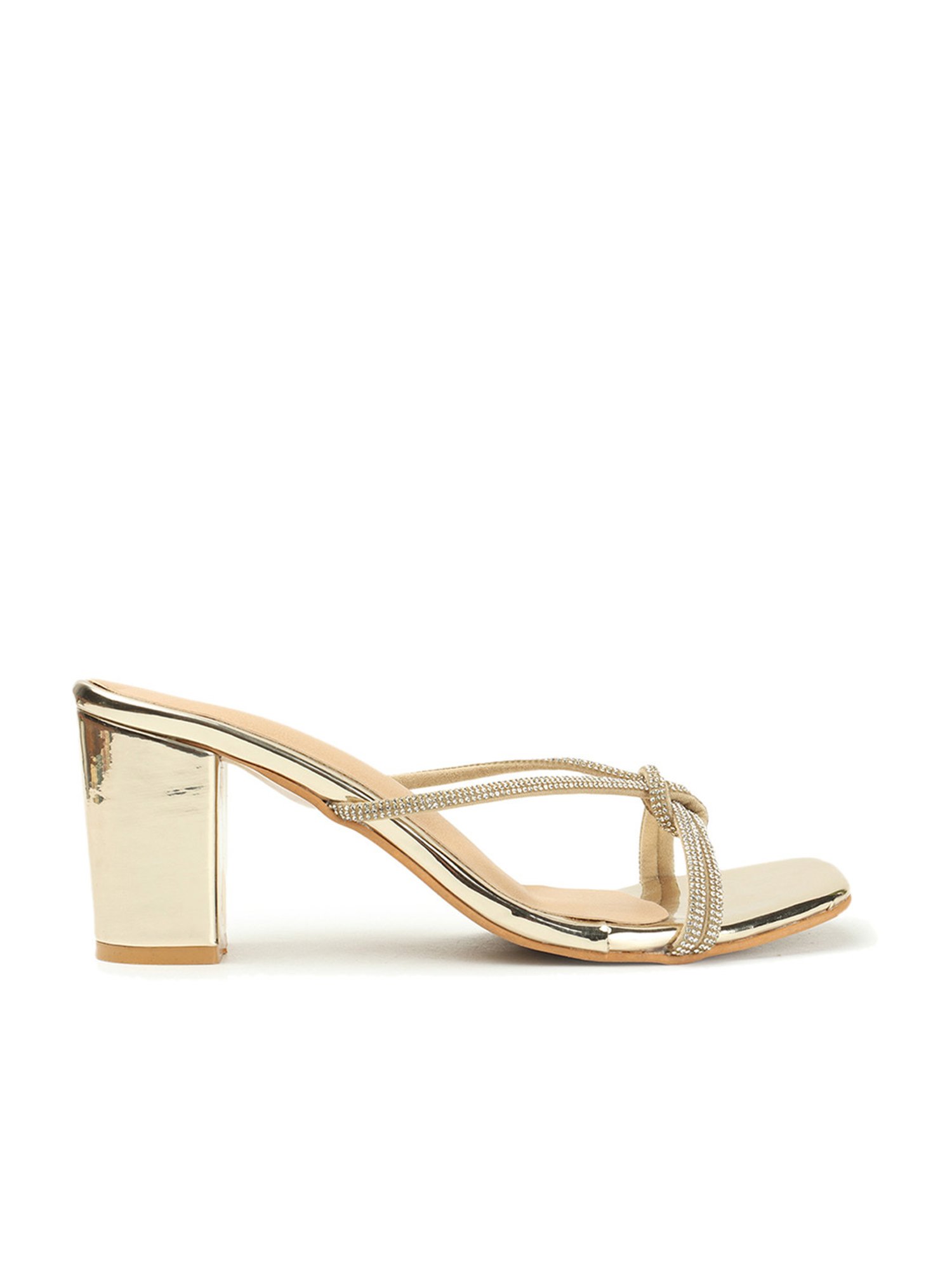 Iconics Women's Golden Casual Sandals