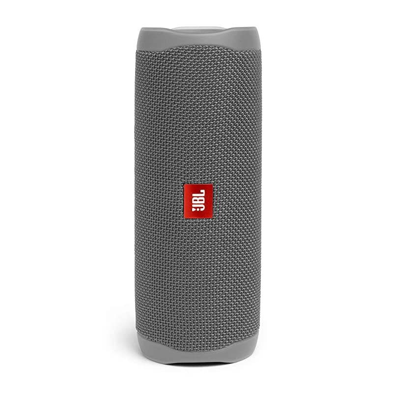 Flip 5 Waterproof Portable Wireless Bluetooth Speaker Bundle with divvi Protective Hardshell Case Gray