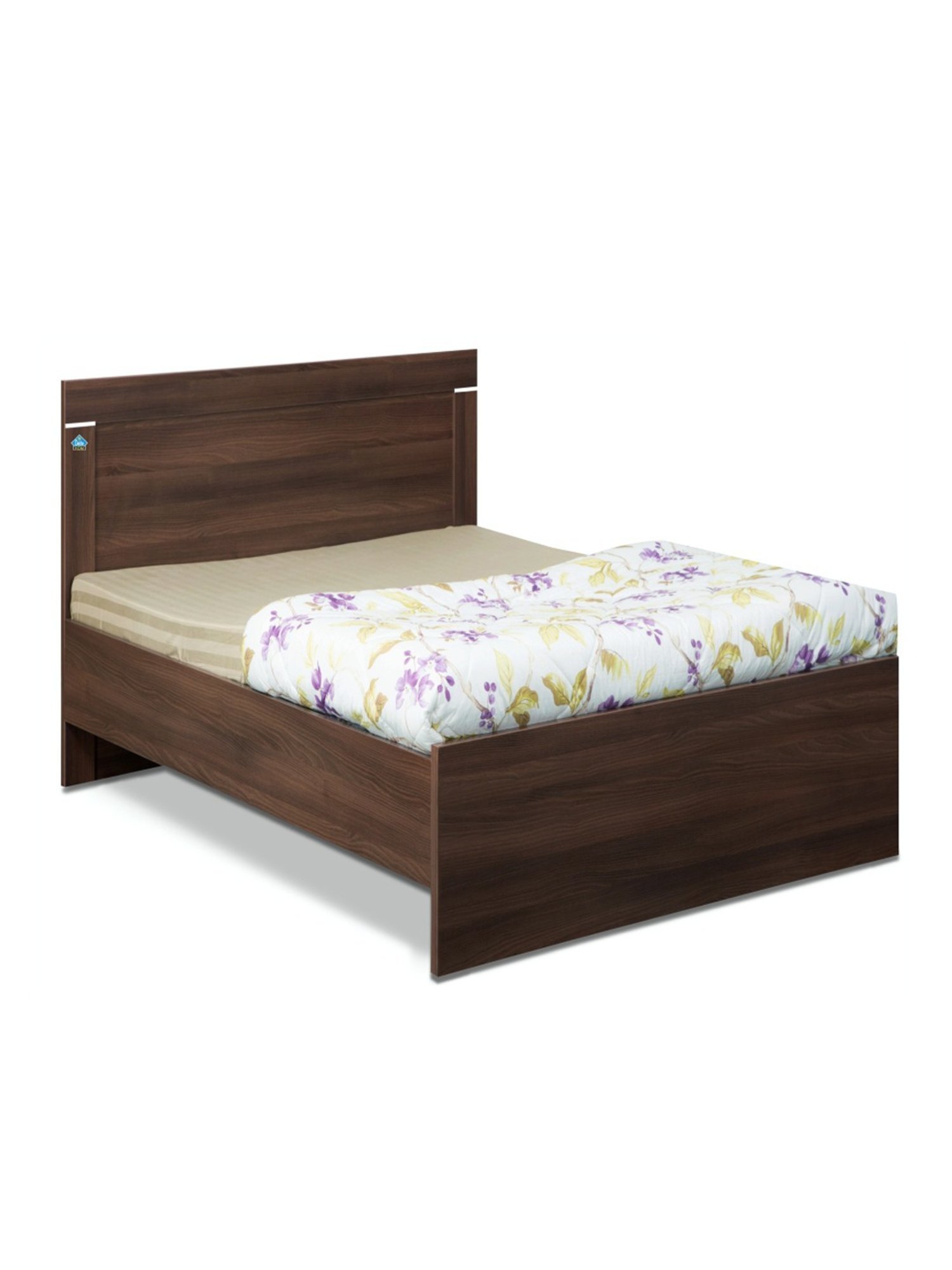 Delite Kom Treasure Acacia Dark Engineered Wood Single Bed