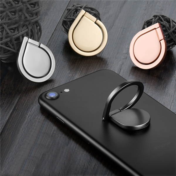 Universal 360&deg; Rotation 180&deg; Foldable Ring Bracket Phone Holder Desktop Stand for iPhone Samsung  Pink