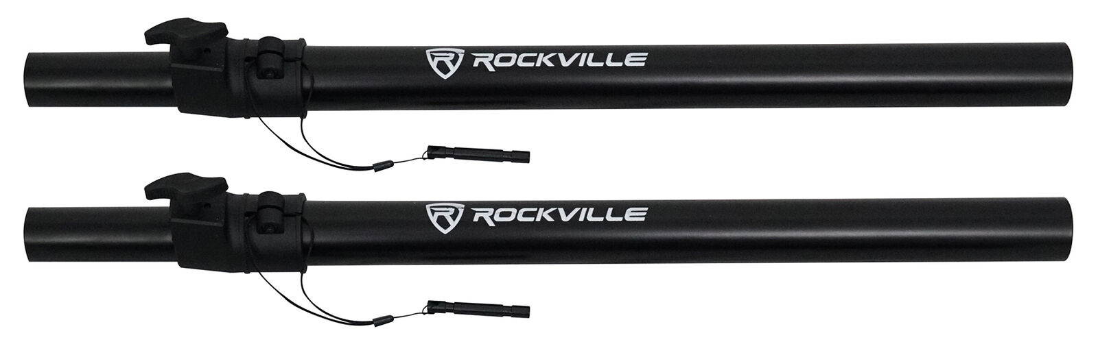 (2) Rockville Adjustable Studio Monitor Speaker Stands For Dynaudio BM5 MKIII