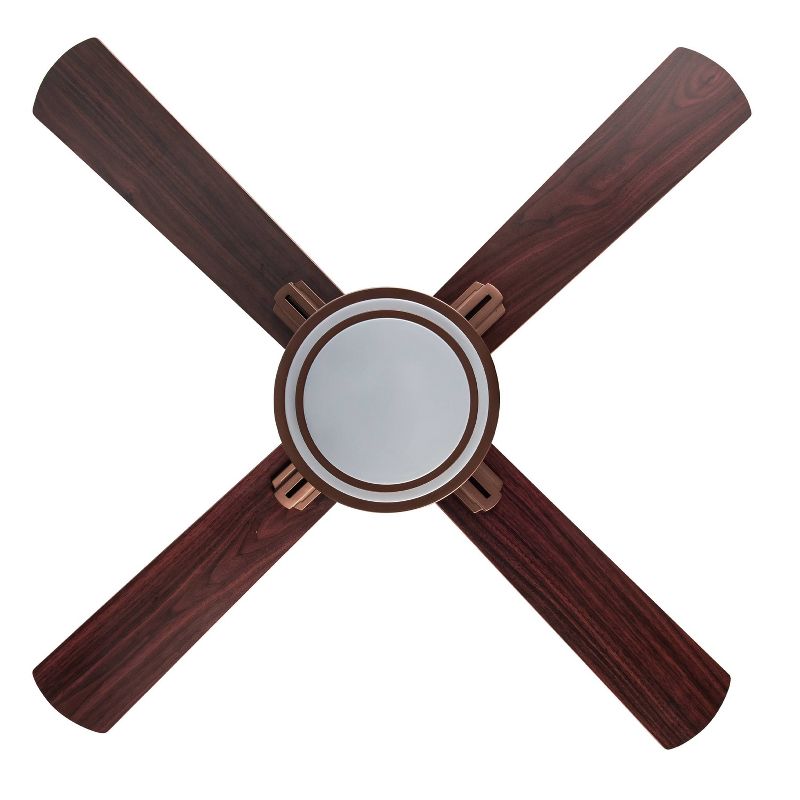 51" LED 4-Blade Adiar Integrated Ceiling Fan - River of Goods