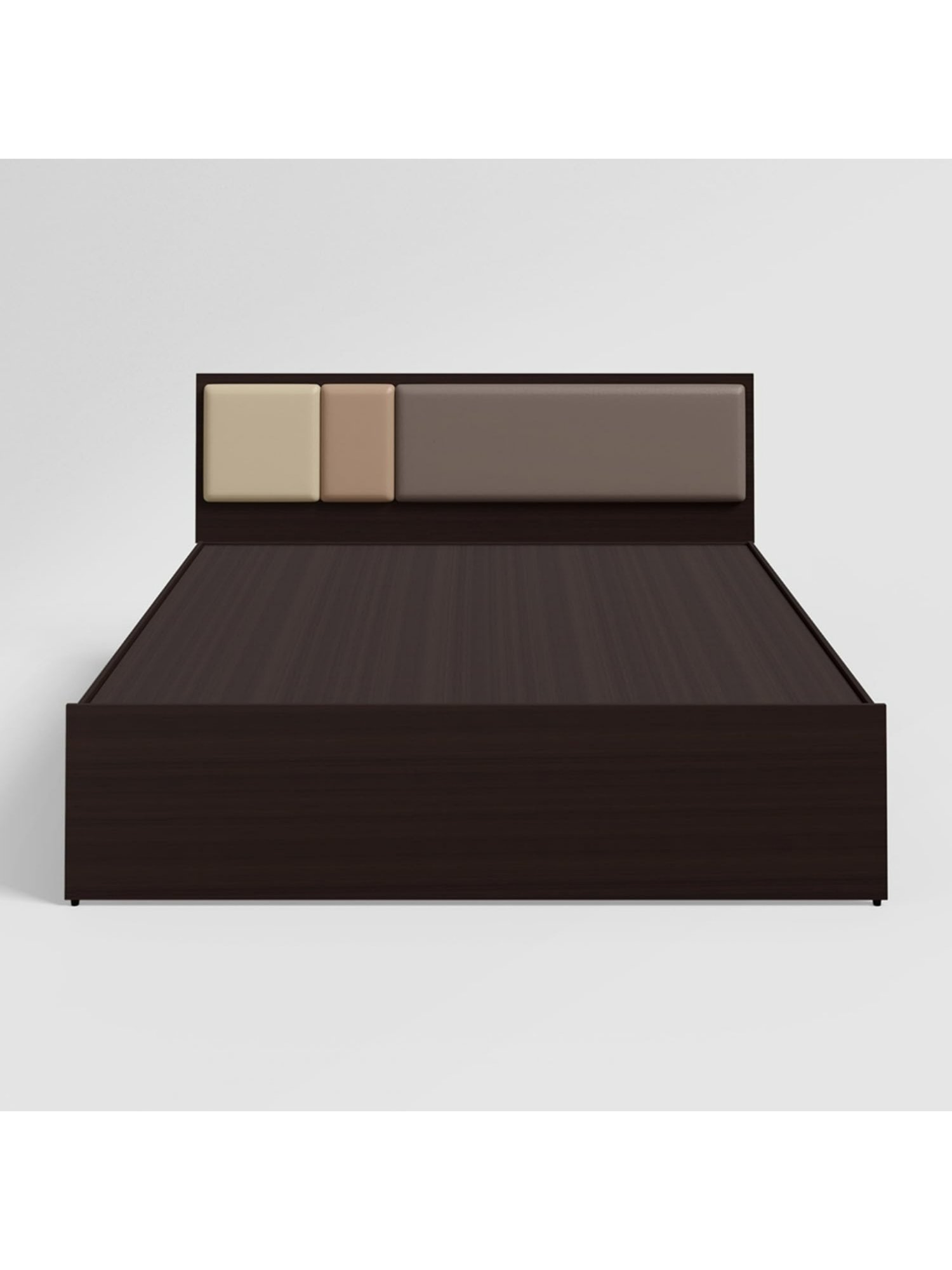 Godrej Interio Trio Morf Grey Engineered Wood Queen size Bed without Storage