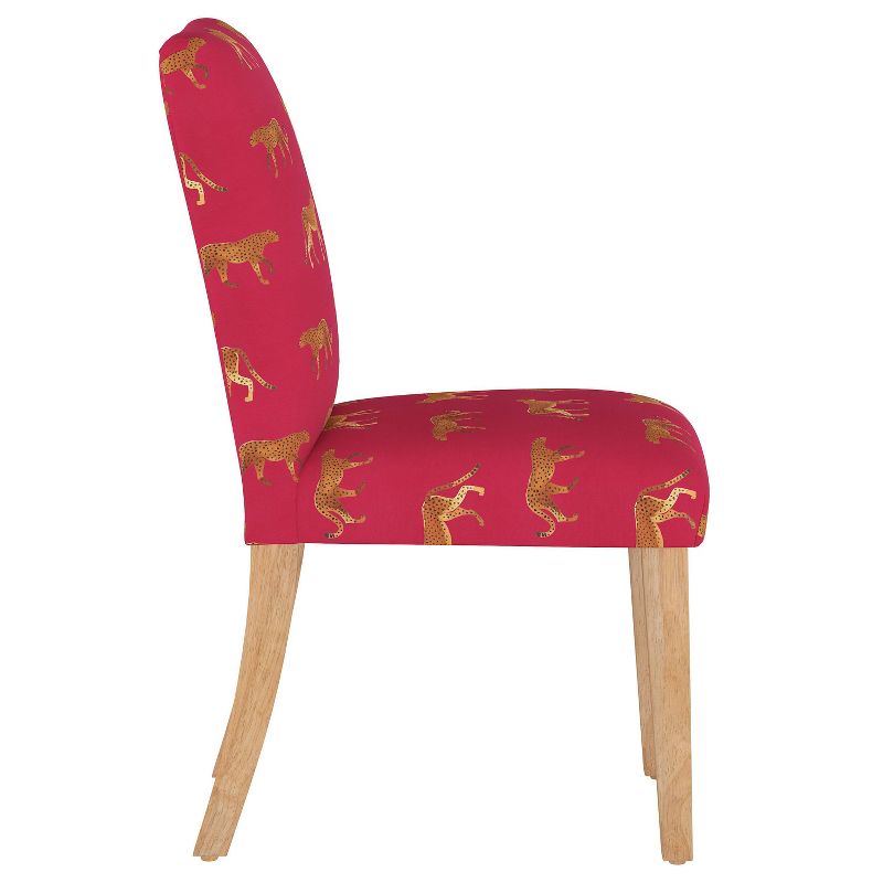Dining Chair Cheetah Walk Raspberry - Skyline Furniture