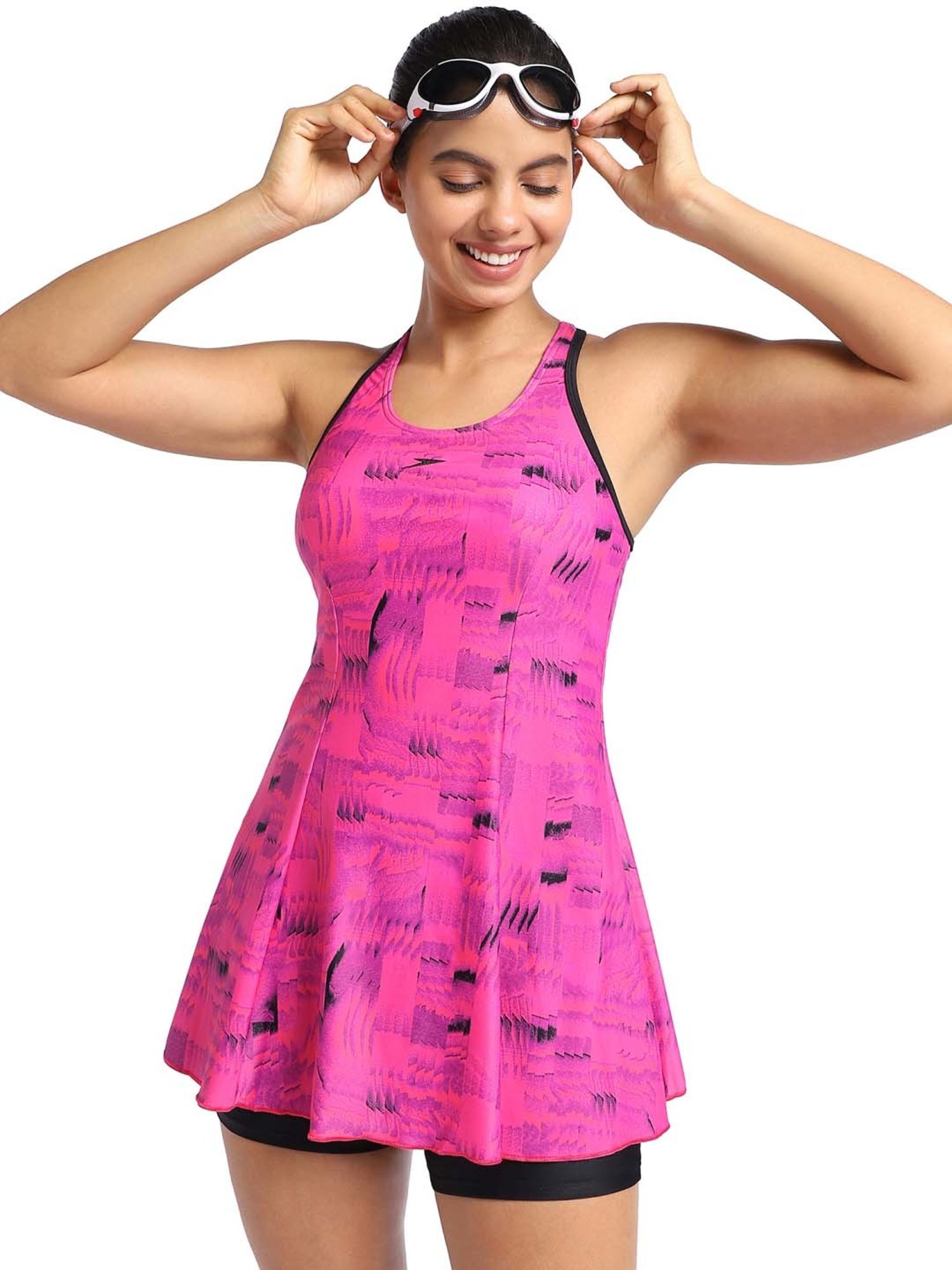 Speedo Pink Printed Swimwear